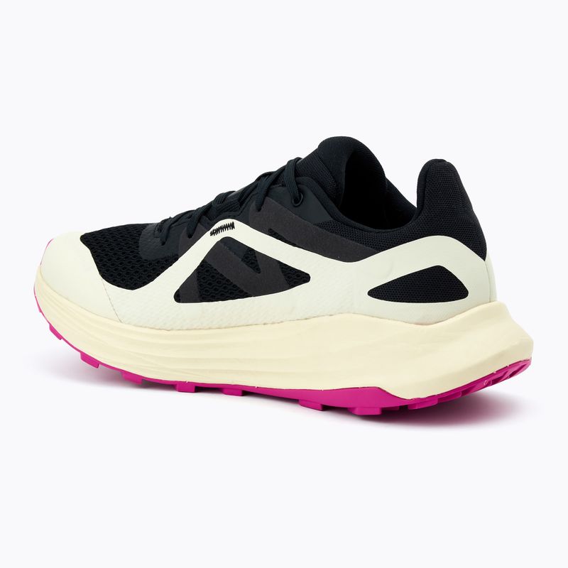 Salomon Ultra Flow women's running shoes black/transparent yellow/rose violet 3