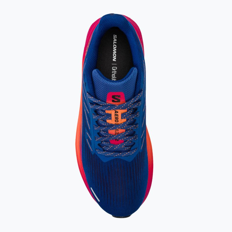 Men's Salomon Aero Blaze 2 dragon fire/vivacious/surf the web running shoe 7