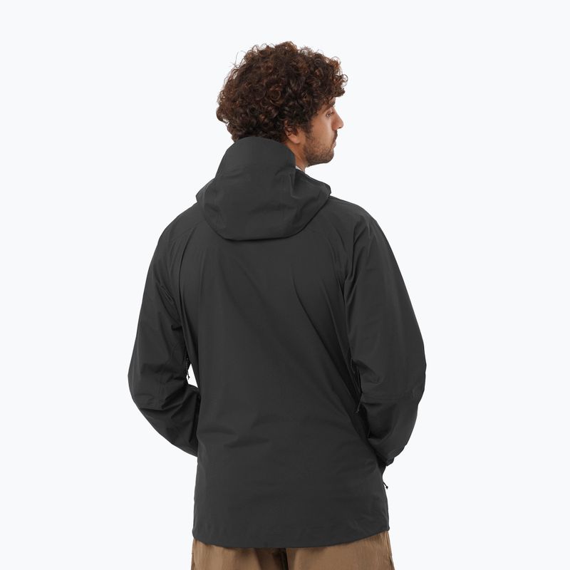 Men's rain jacket Salomon Outerpath Pro 2.5 l deep black 2