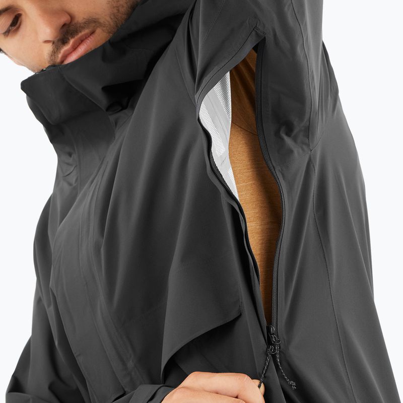 Men's rain jacket Salomon Outerpath Pro 2.5 l deep black 6