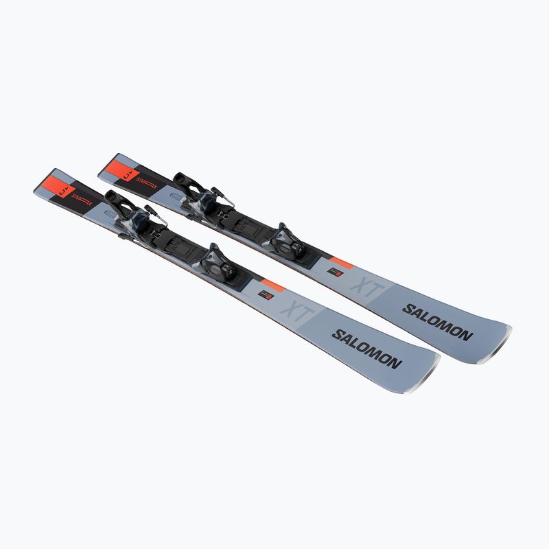 Salomon S/Max 10 XT downhill skis + MI12 GW bindings copen blue/black/neon red 3