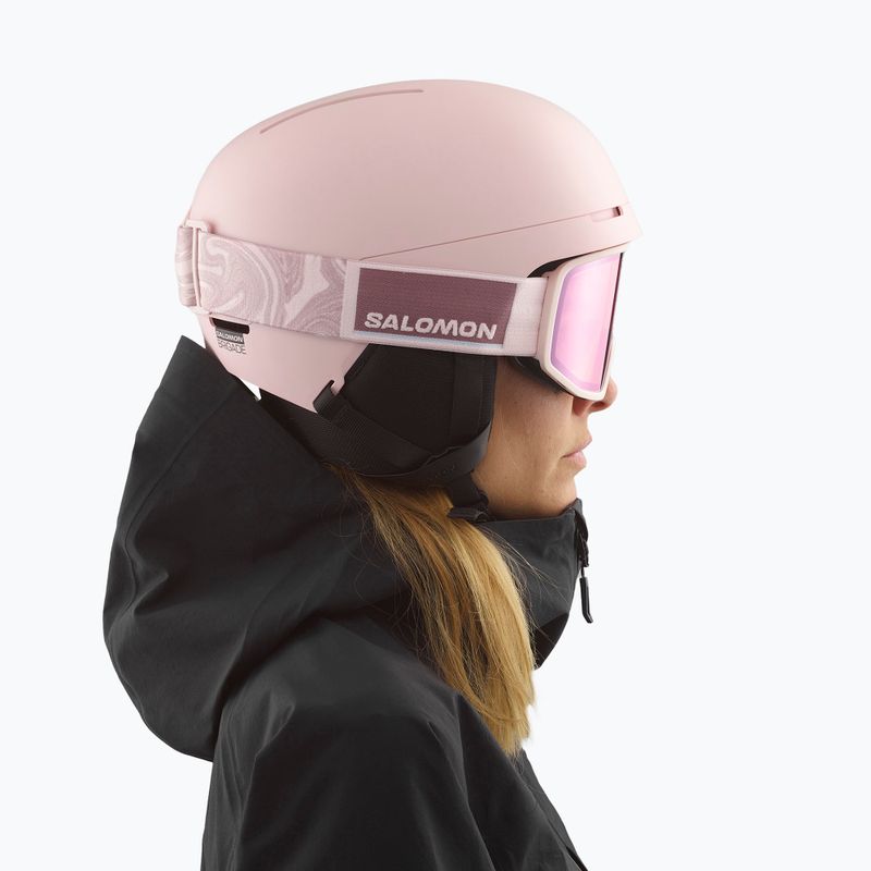 Salomon Brigade heavenly pink ski helmet 6