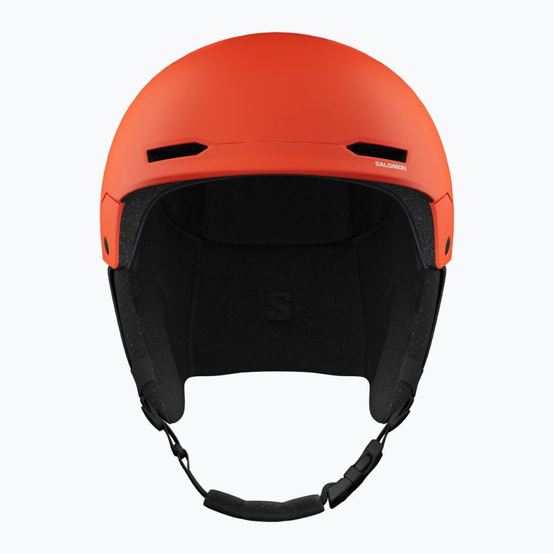 Children's ski helmet Salomon Husk Jr cherry tomato 4