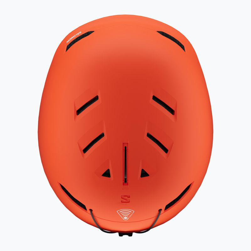 Children's ski helmet Salomon Husk Jr cherry tomato 5