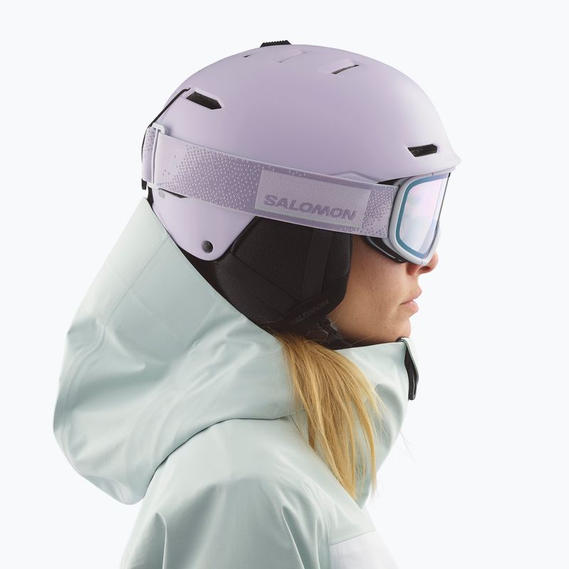 Ski goggles Salomon Aksium 2.0 S Photo evening haze/photo ml blue 6