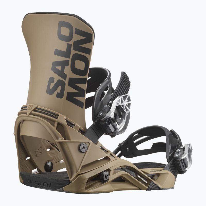 Men's snowboard bindings Salomon District brown 2