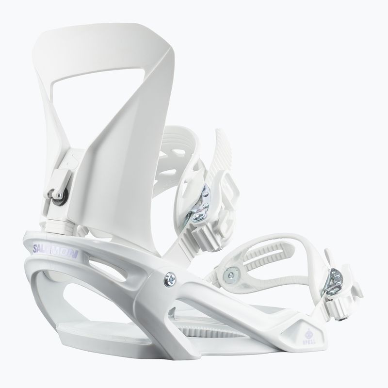 Women's snowboard bindings Salomon Spell white 2