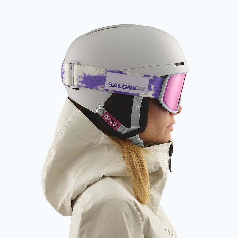 Salomon Brigade Index ski helmet grey violet 6