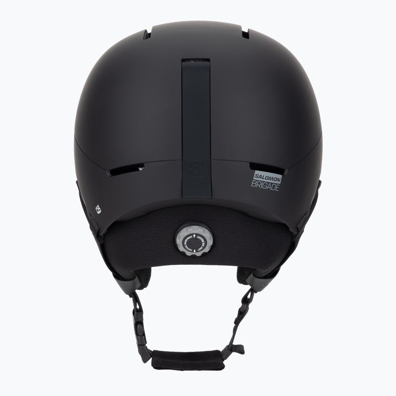 Ski helmet Salomon Brigade Round Fit black 4
