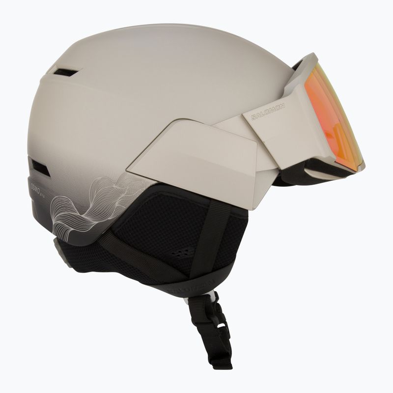 Salomon Osmo Pro Sigma Photo ski helmet light bronze met/black/poppy red 6