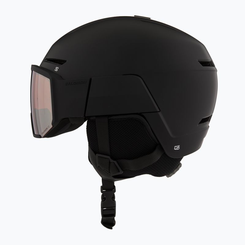 Salomon Osmo ski helmet black/flash tonic orange 3