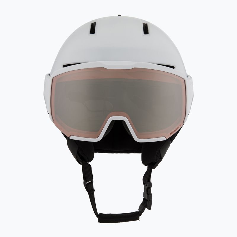 Salomon Osmo ski helmet white/flash tonic orange 2