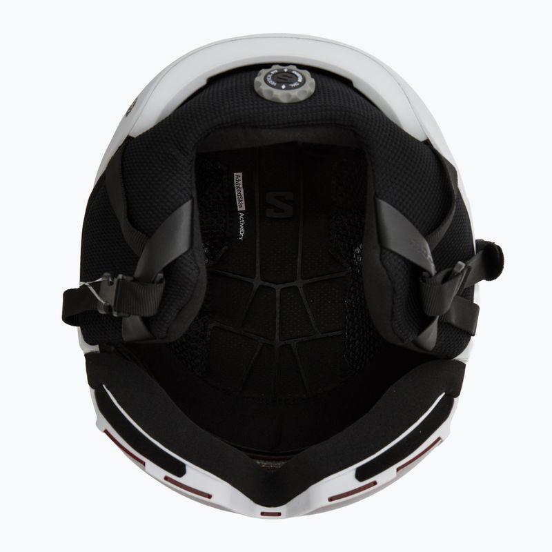 Salomon Osmo ski helmet white/flash tonic orange 5