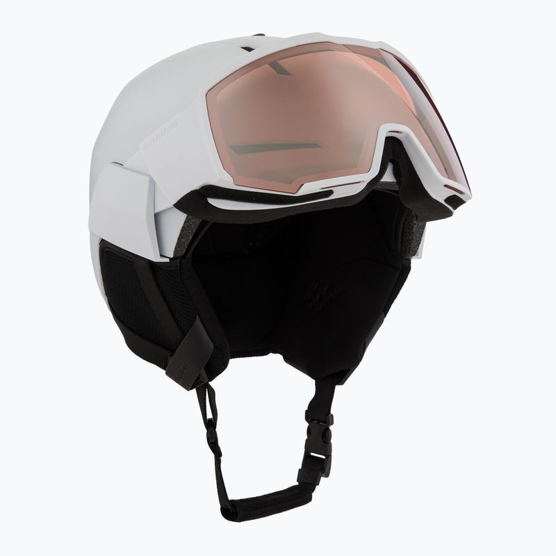 Salomon Osmo ski helmet white/flash tonic orange 10