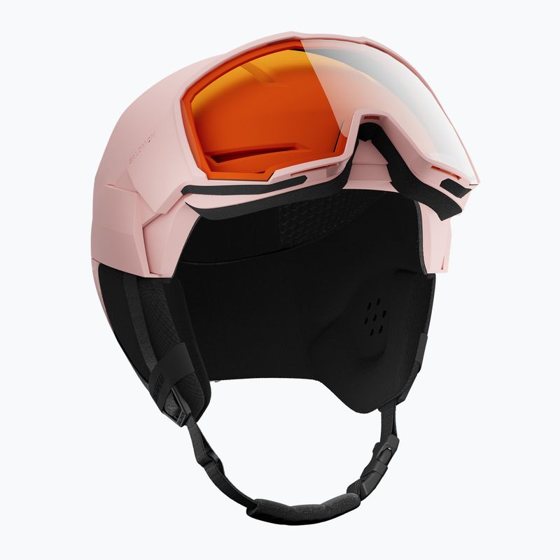 Salomon Osmo ski helmet heavenly pink/black/flash tonic orange 6