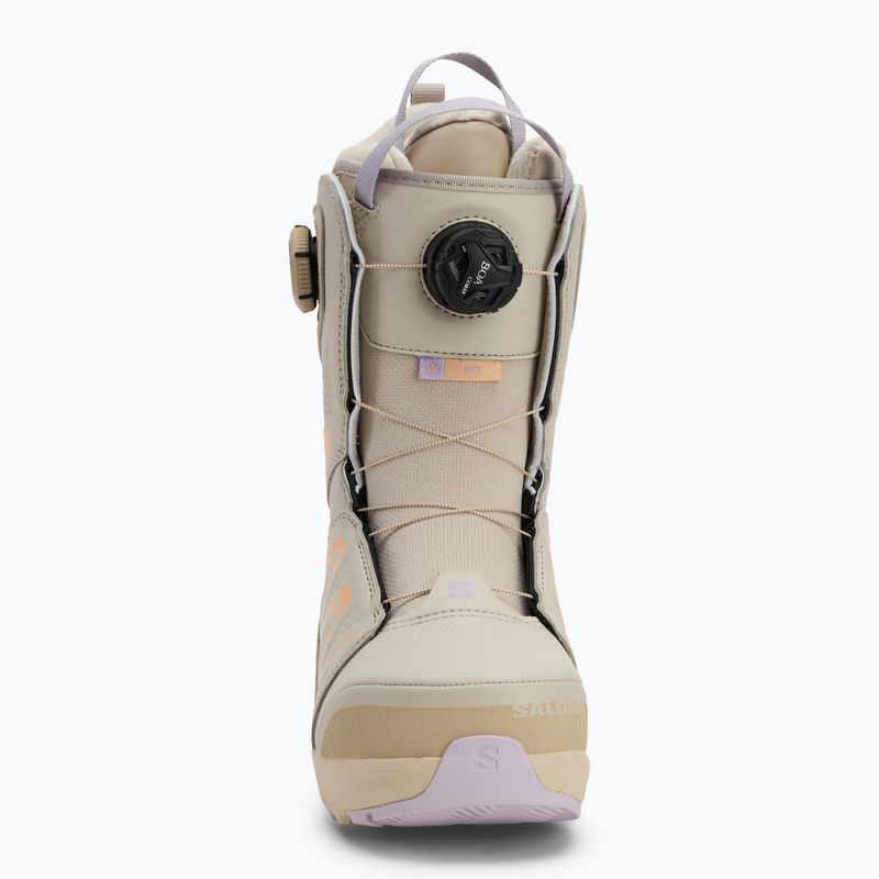 Women's snowboard boots Salomon Ivy Boa SJ Boa W cream/peach fuzz/orchid petal 3