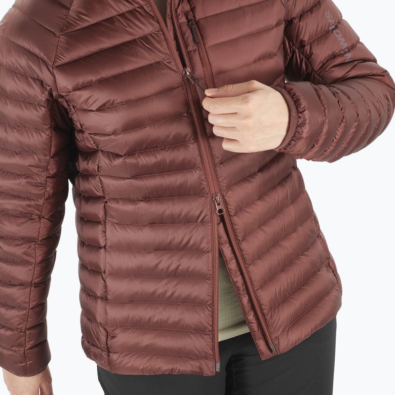 Women's Salomon Elixir Micro Down Jacket Hd rum raisin 4