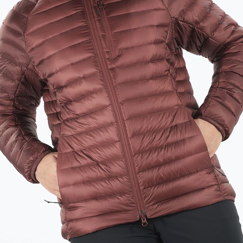 Women's Salomon Elixir Micro Down Jacket Hd rum raisin 5