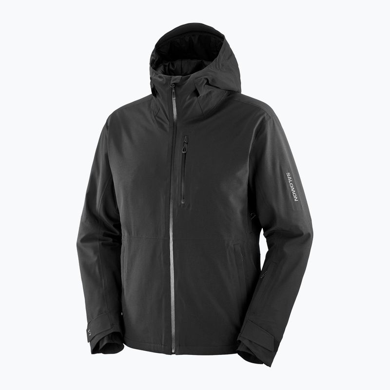 Men's ski jacket Salomon Highland deep black 7