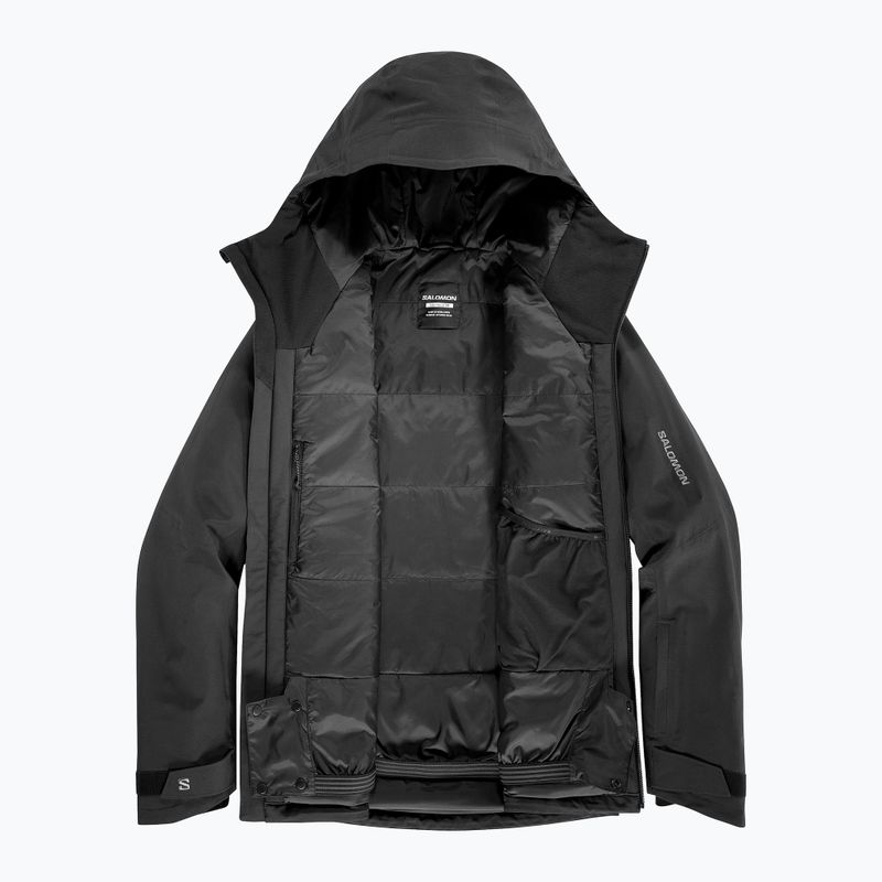 Men's ski jacket Salomon Highland deep black 8