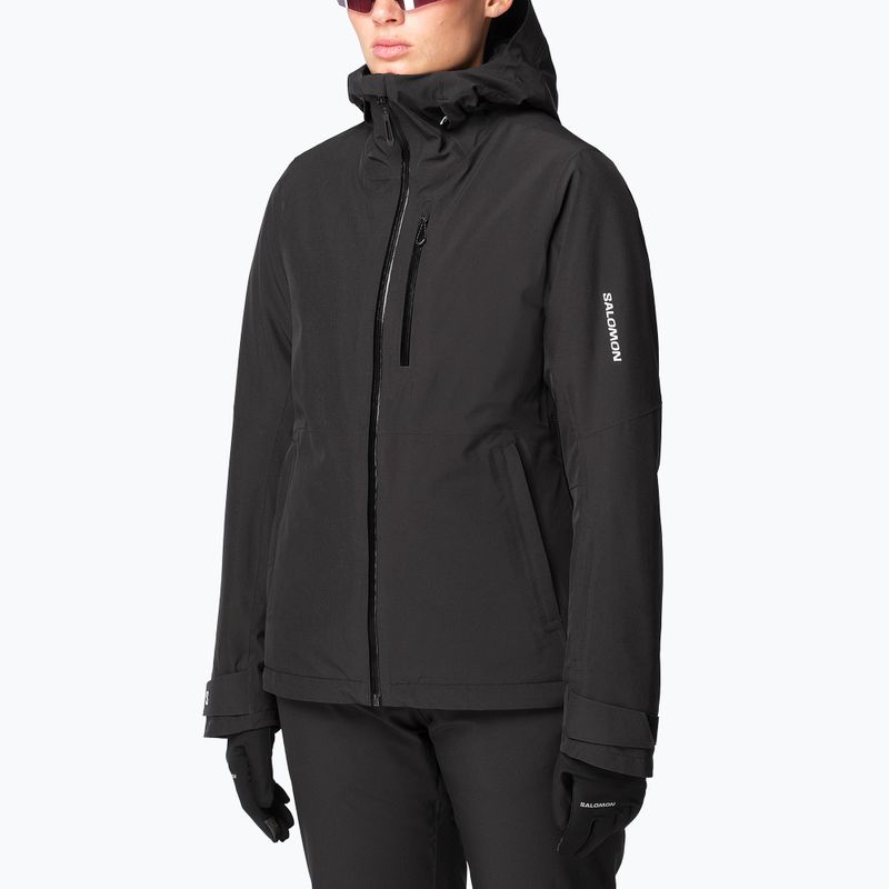 Women's ski jacket Salomon Highland deep black
