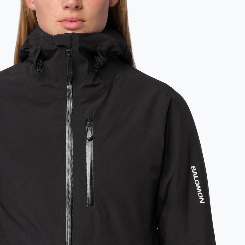 Women's ski jacket Salomon Highland deep black 3