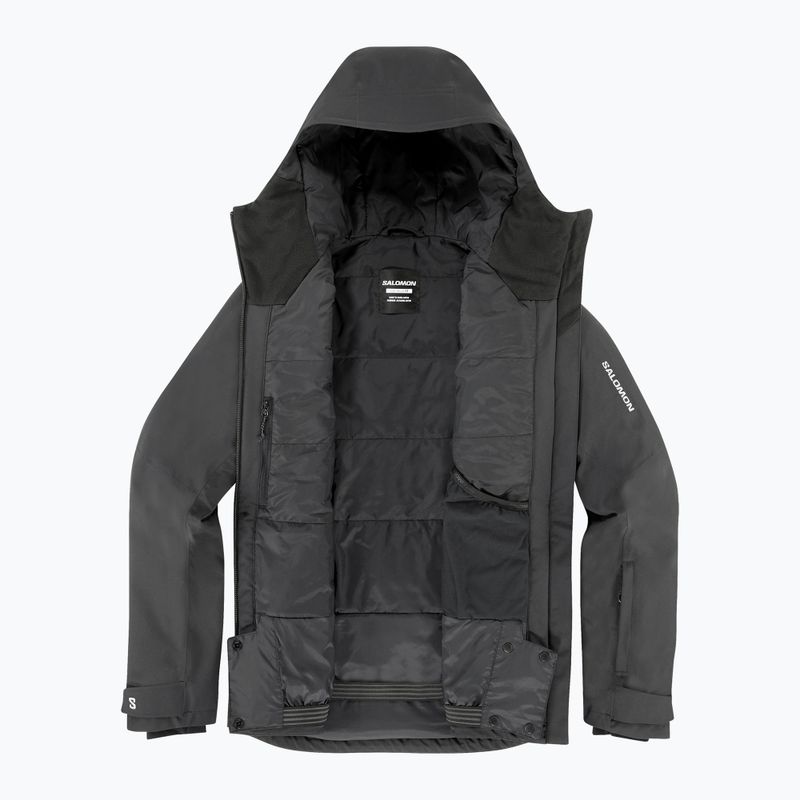 Women's ski jacket Salomon Highland deep black 5
