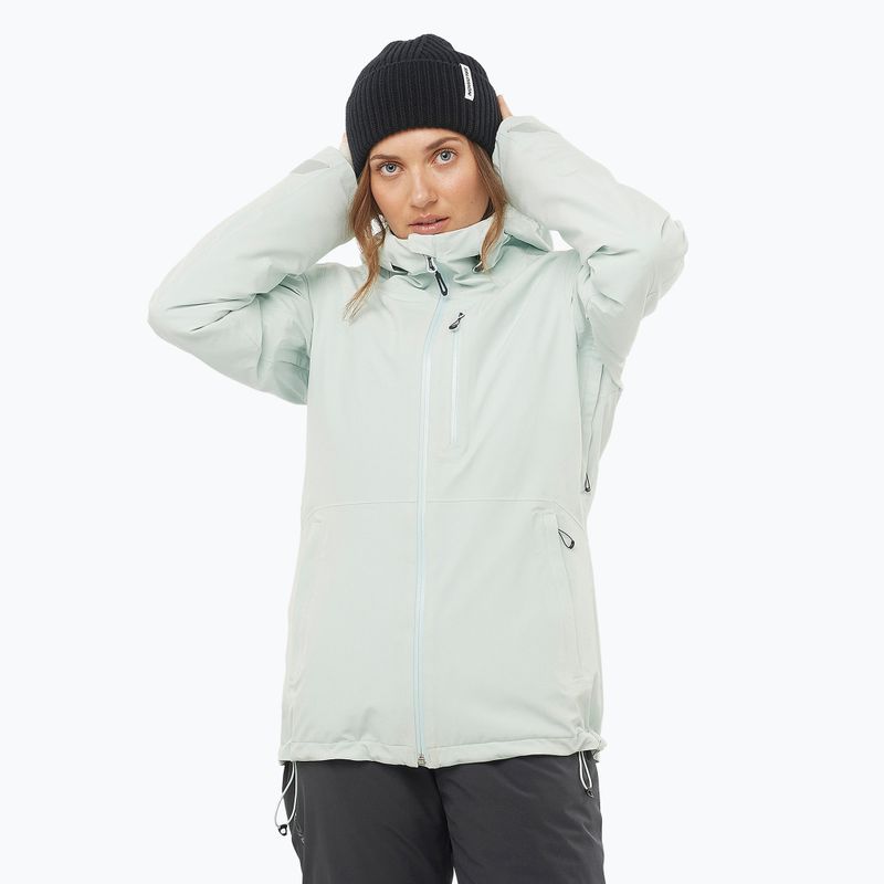 Women's ski jacket Salomon Highland misty blue