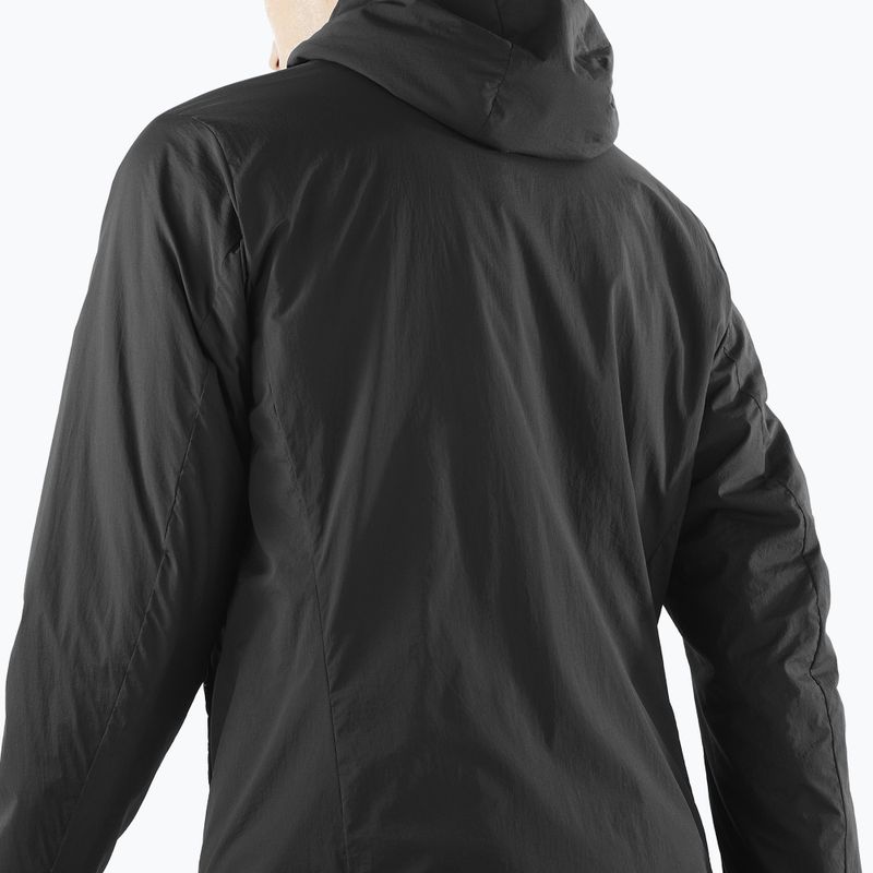 Salomon Mountain Flex menʼs insulated jacket deep black 3