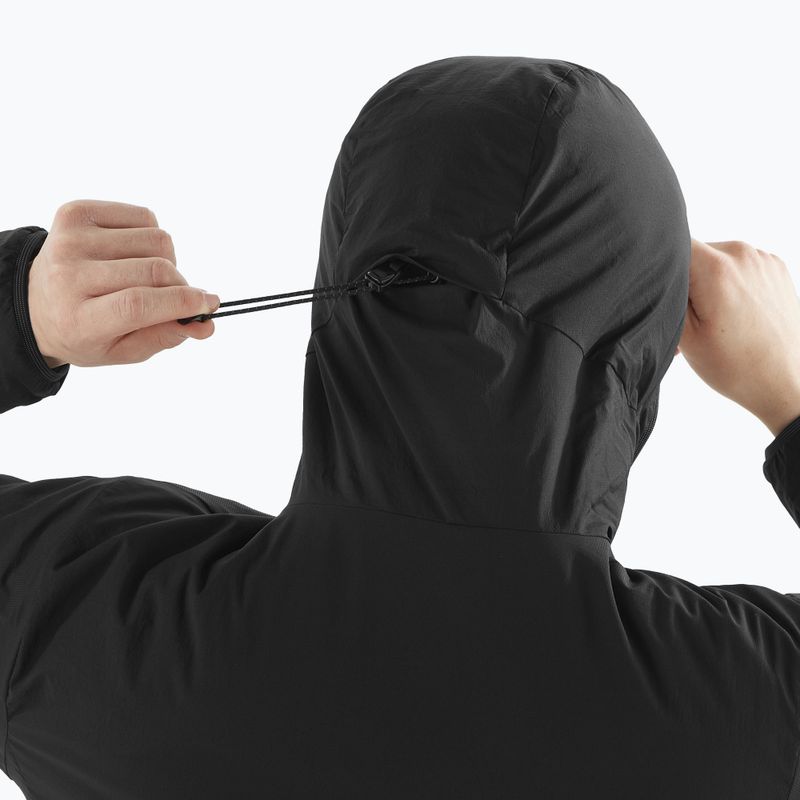 Salomon Mountain Flex menʼs insulated jacket deep black 4