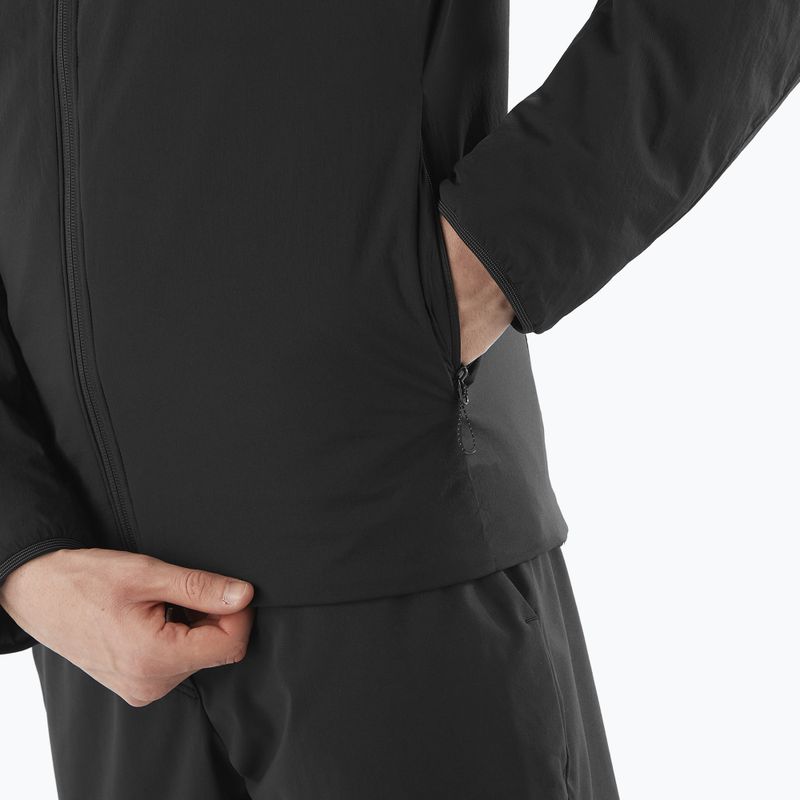 Salomon Mountain Flex menʼs insulated jacket deep black 5