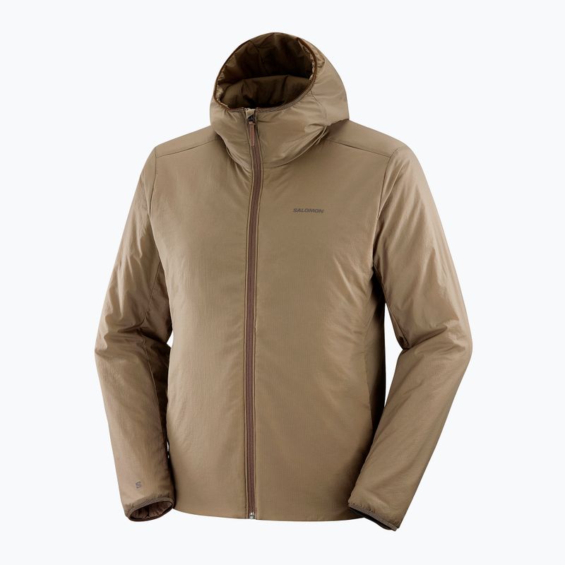 Men's Salomon Mountain Flex Hd shitake hybrid jacket 8