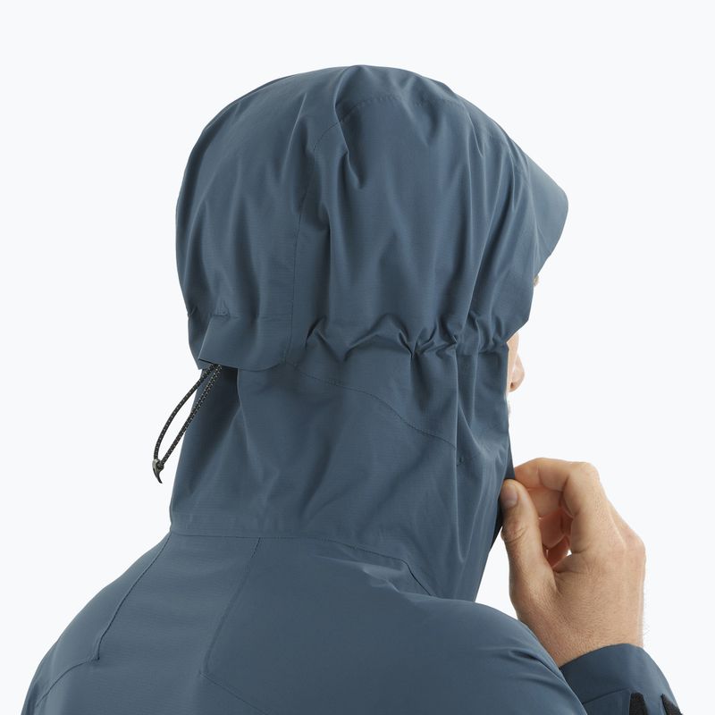 Salomon Outerpath Pro men's rain jacket midnight navy 6