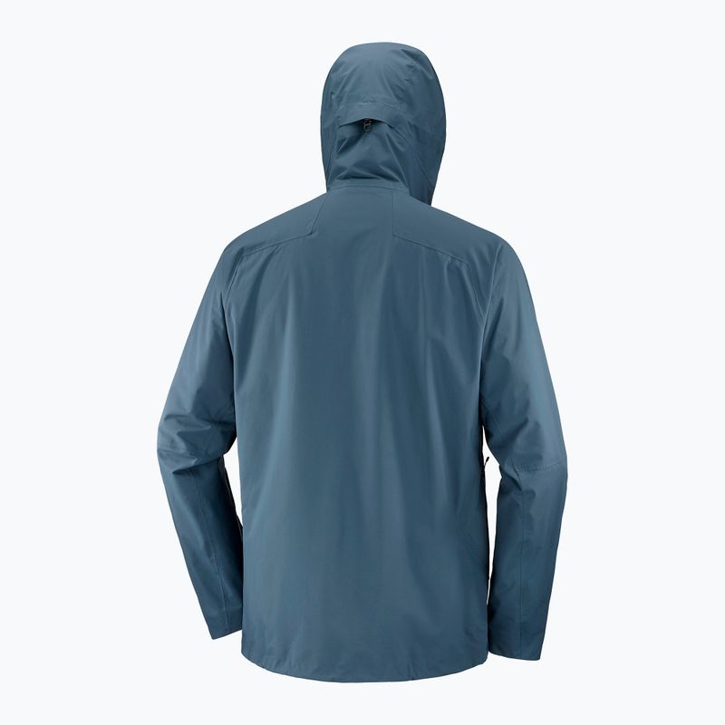 Salomon Outerpath Pro men's rain jacket midnight navy 11