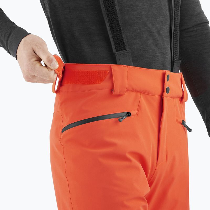 Men's ski trousers Salomon Edge cherry tomato 4