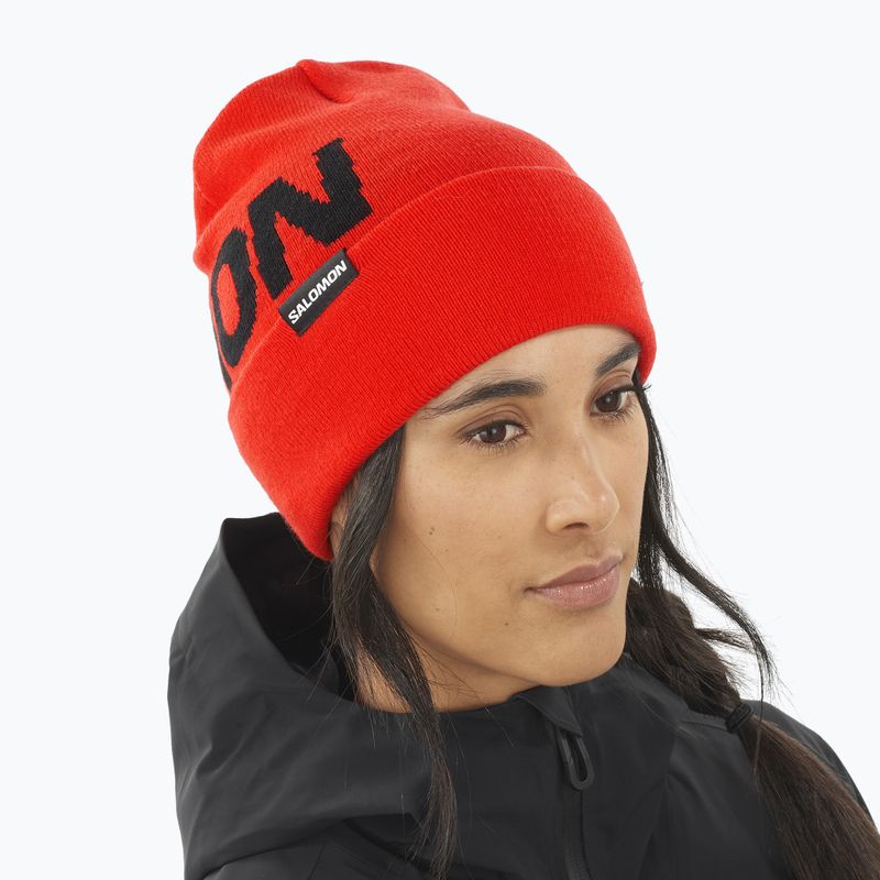 Salomon Hermitage cherry tomato winter beanie 2