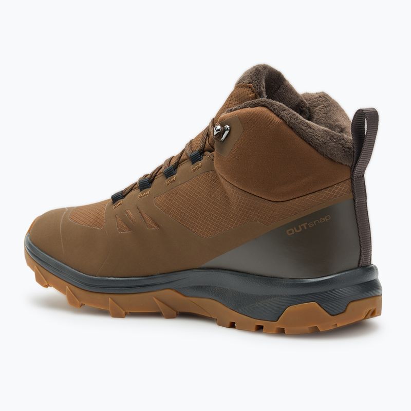 Salomon Outsnap CSWP men's hiking boots dark darth/ delicioso/ gum 8 3