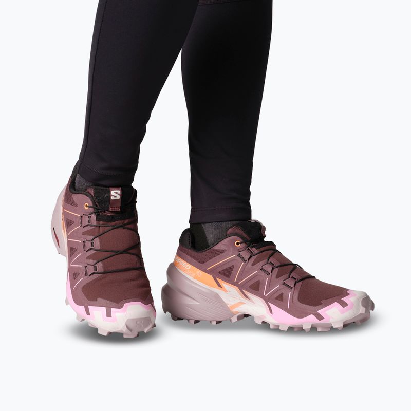 Women's running shoes Salomon Speedcross 6 catawba grape/papaya/deauville mauve 14