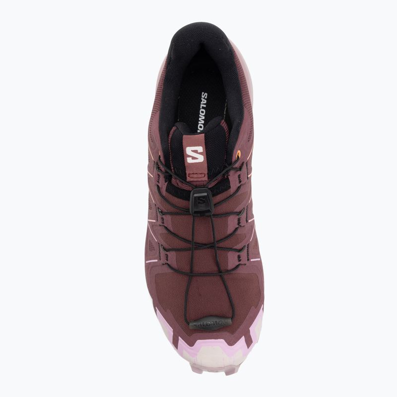 Women's running shoes Salomon Speedcross 6 catawba grape/papaya/deauville mauve 5