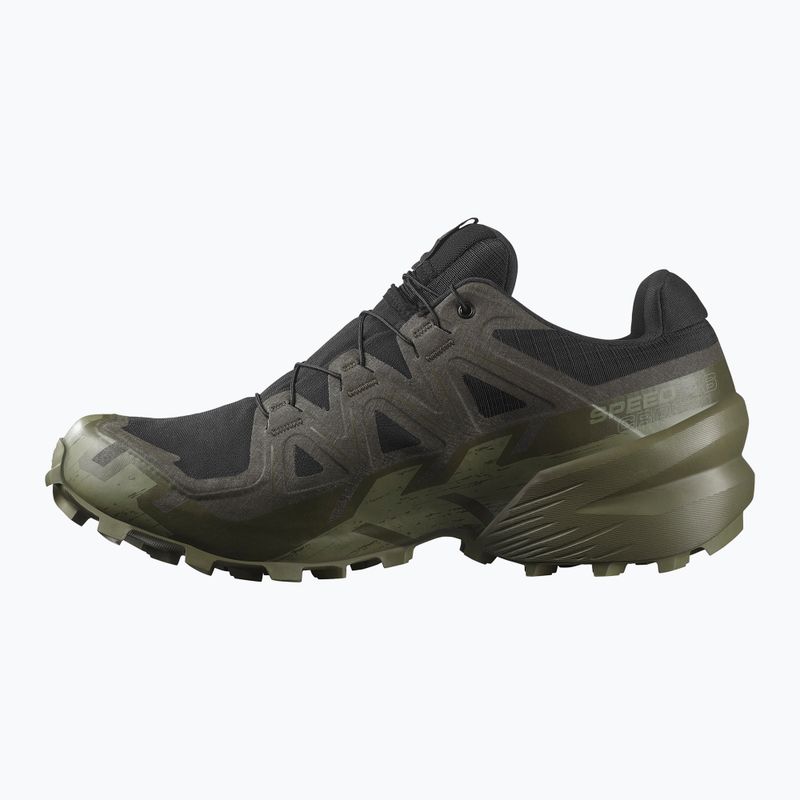 Men's running shoes Salomon Speedcross 6 GTX black/peat/deep lichen green 3