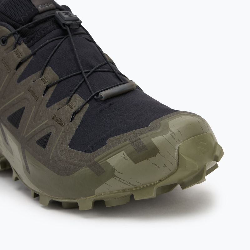 Men's running shoes Salomon Speedcross 6 GTX black/peat/deep lichen green 7