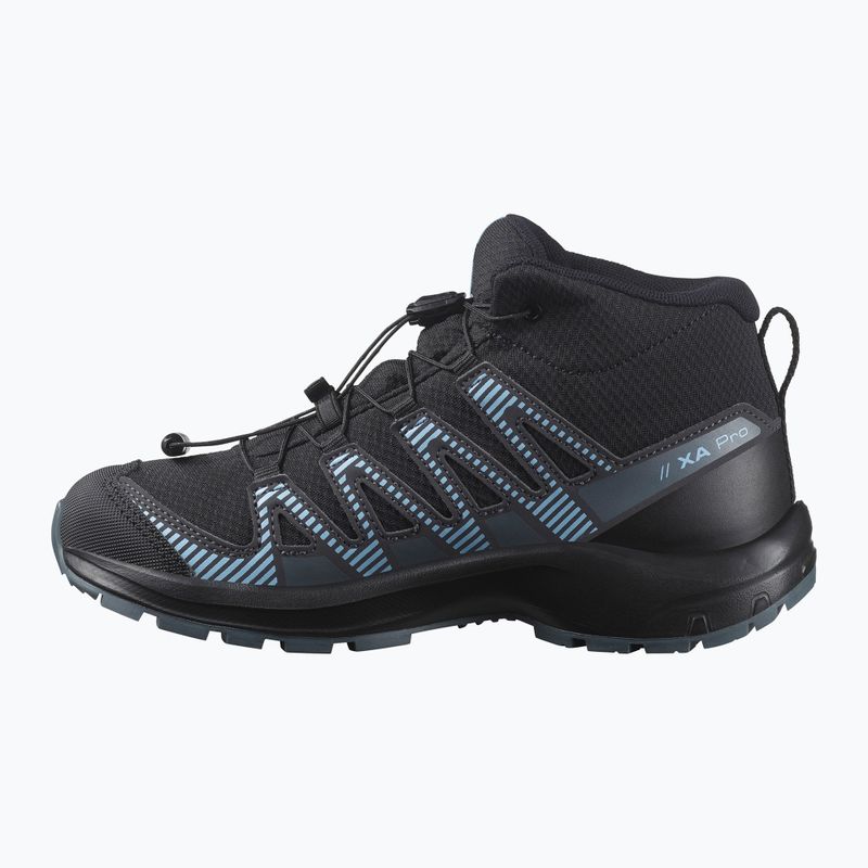 Salomon XA PRO V8 Mid WP children's trekking boots black/neptune/alaskan blue 10