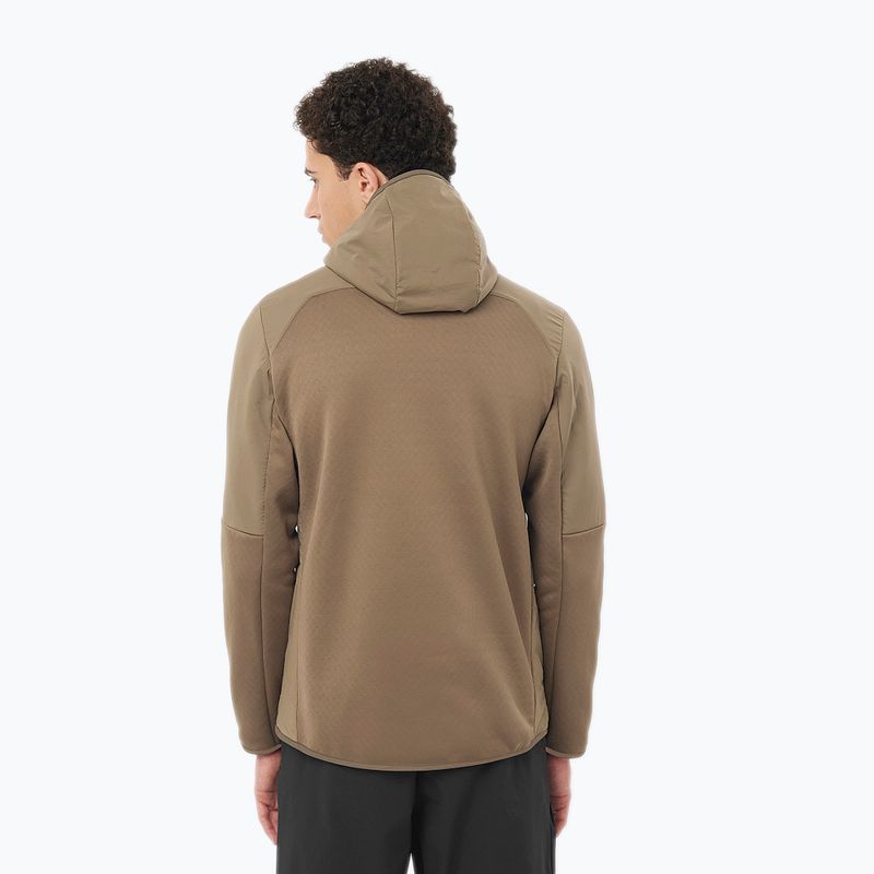 Men's Salomon Outline Hyb Warm Hd shitake trekking sweatshirt 2