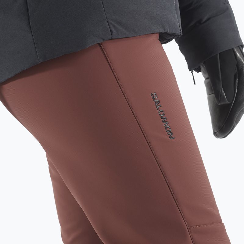 Women's ski trousers Salomon Reason rum raisin 4