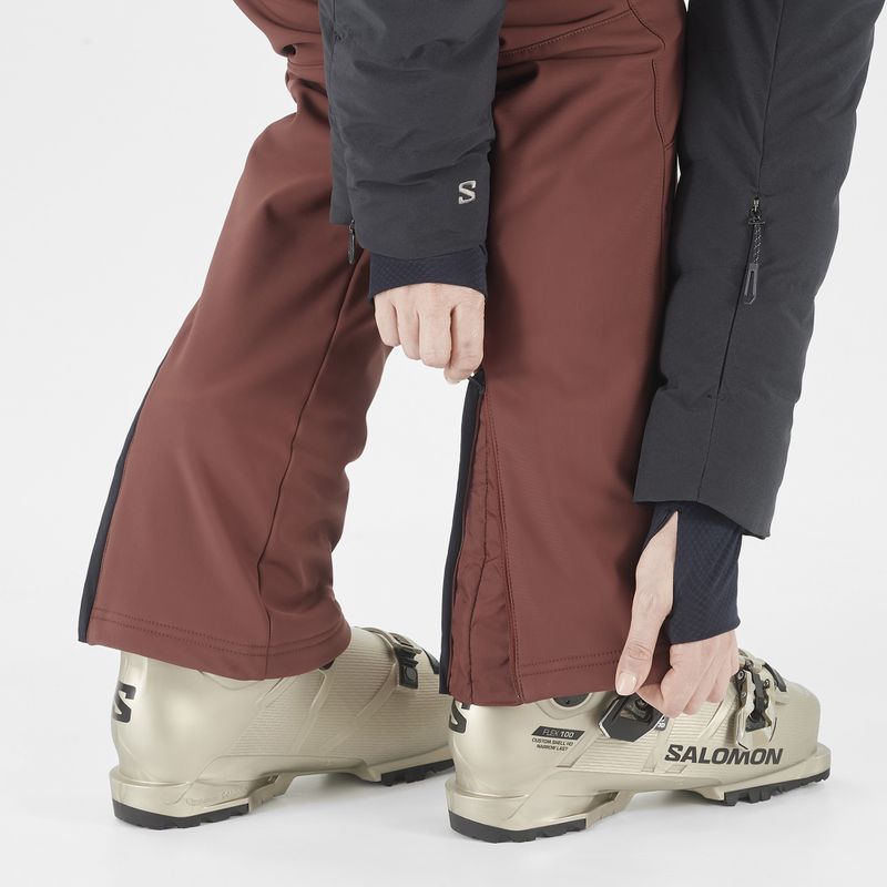 Women's ski trousers Salomon Reason rum raisin 5