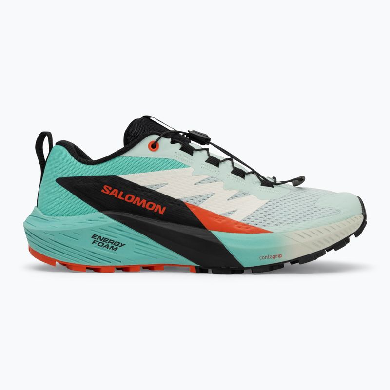 Women's running shoes Salomon Sense Ride 5 bay/black/cherry tomato 2