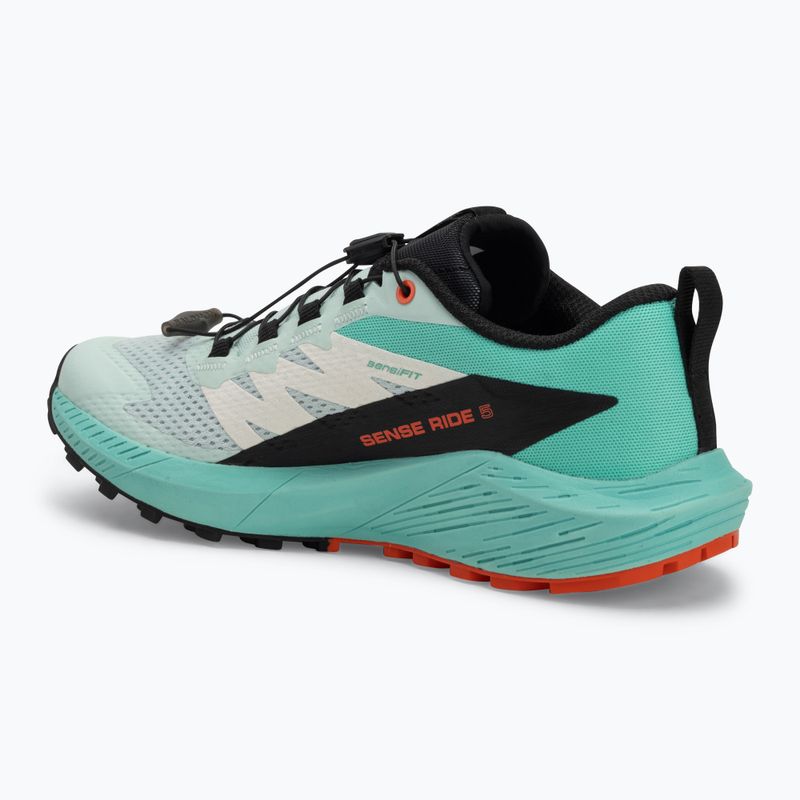 Women's running shoes Salomon Sense Ride 5 bay/black/cherry tomato 3