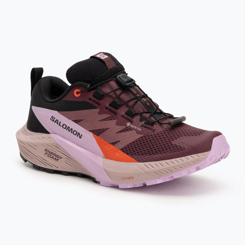 Salomon Sense Ride 5 GTX women's running shoes catawba grape/orchid bouquet/cherry tomato