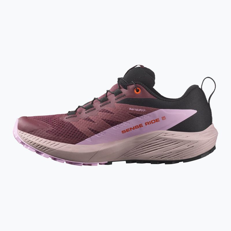 Salomon Sense Ride 5 GTX women's running shoes catawba grape/orchid bouquet/cherry tomato 9