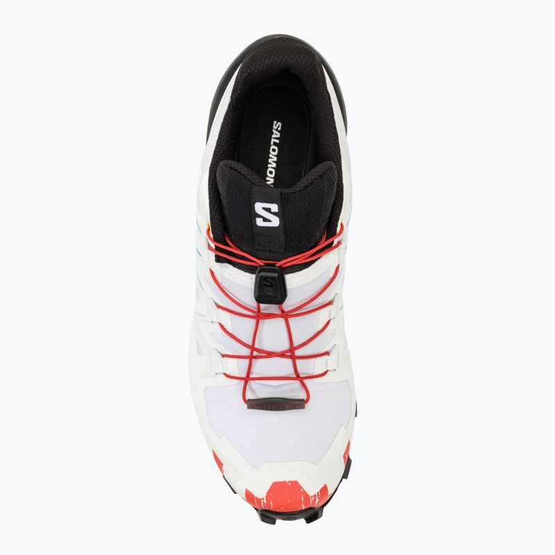 Salomon Speedcross 6 women's running shoes white/black/fiery red 7